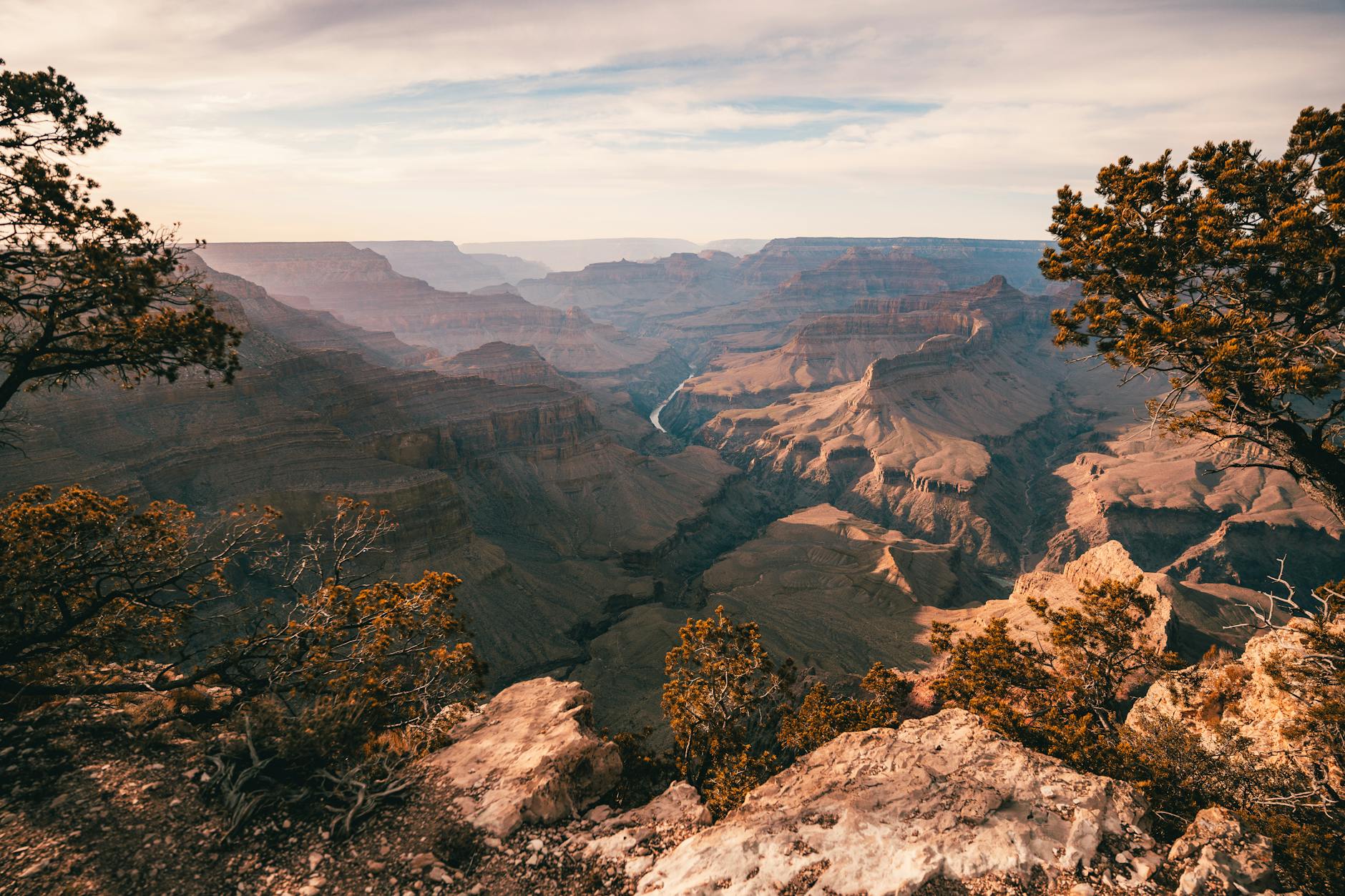 breathtaking landscape view of the Grand Canyon at sunset