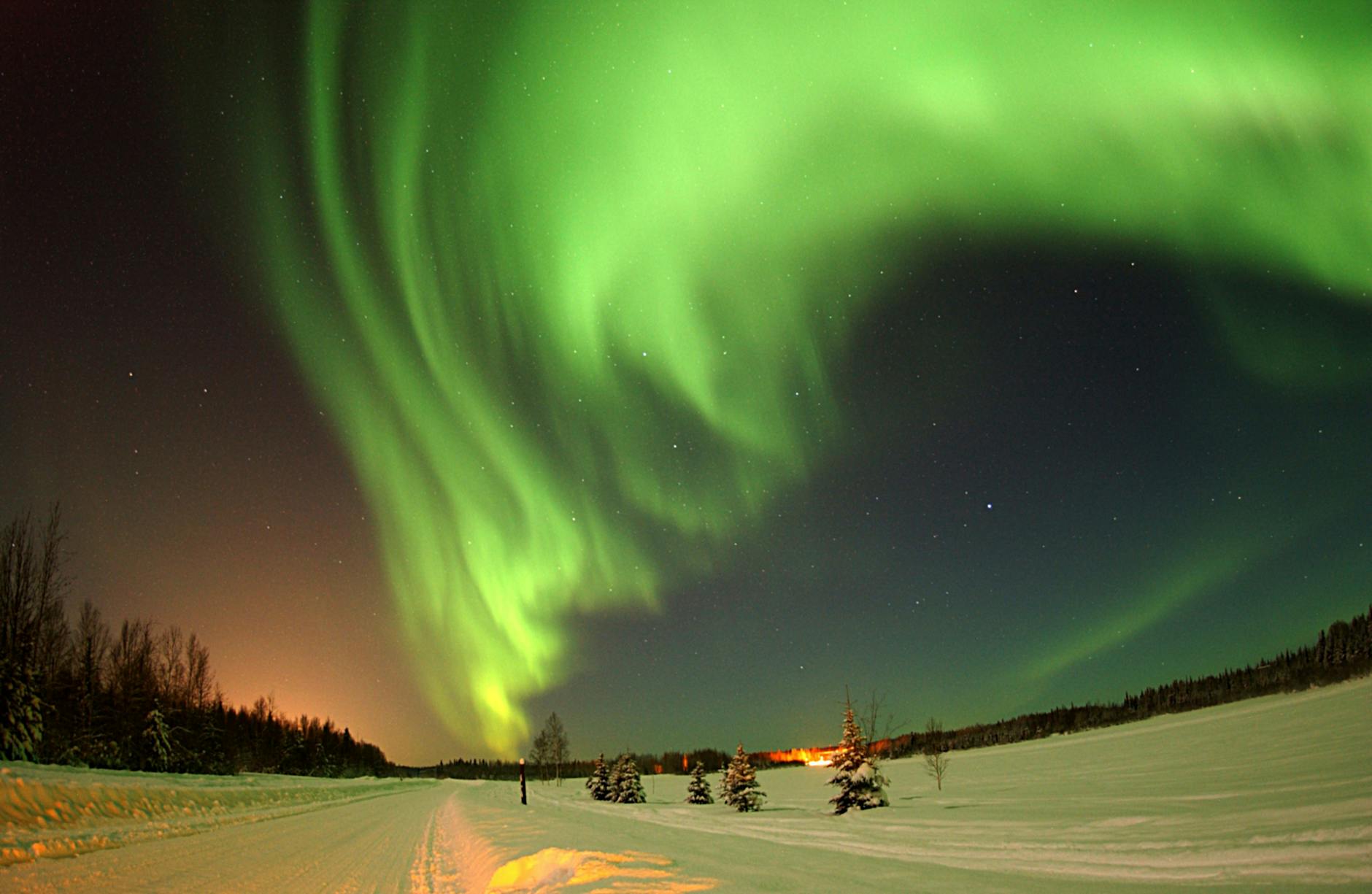 Northern Lights above Fairbanks Alaska
