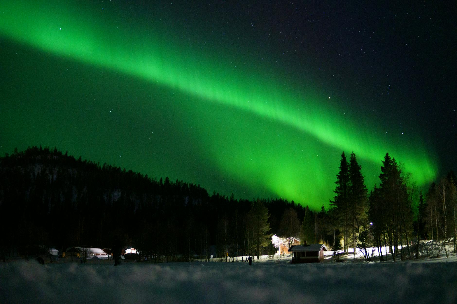 Northern Lights over Lapland Finland