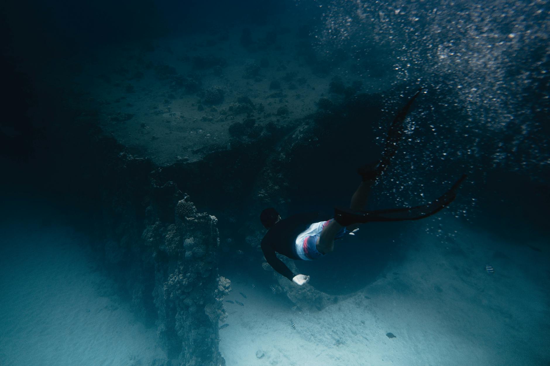 diver exploring the Great Barrier Reef