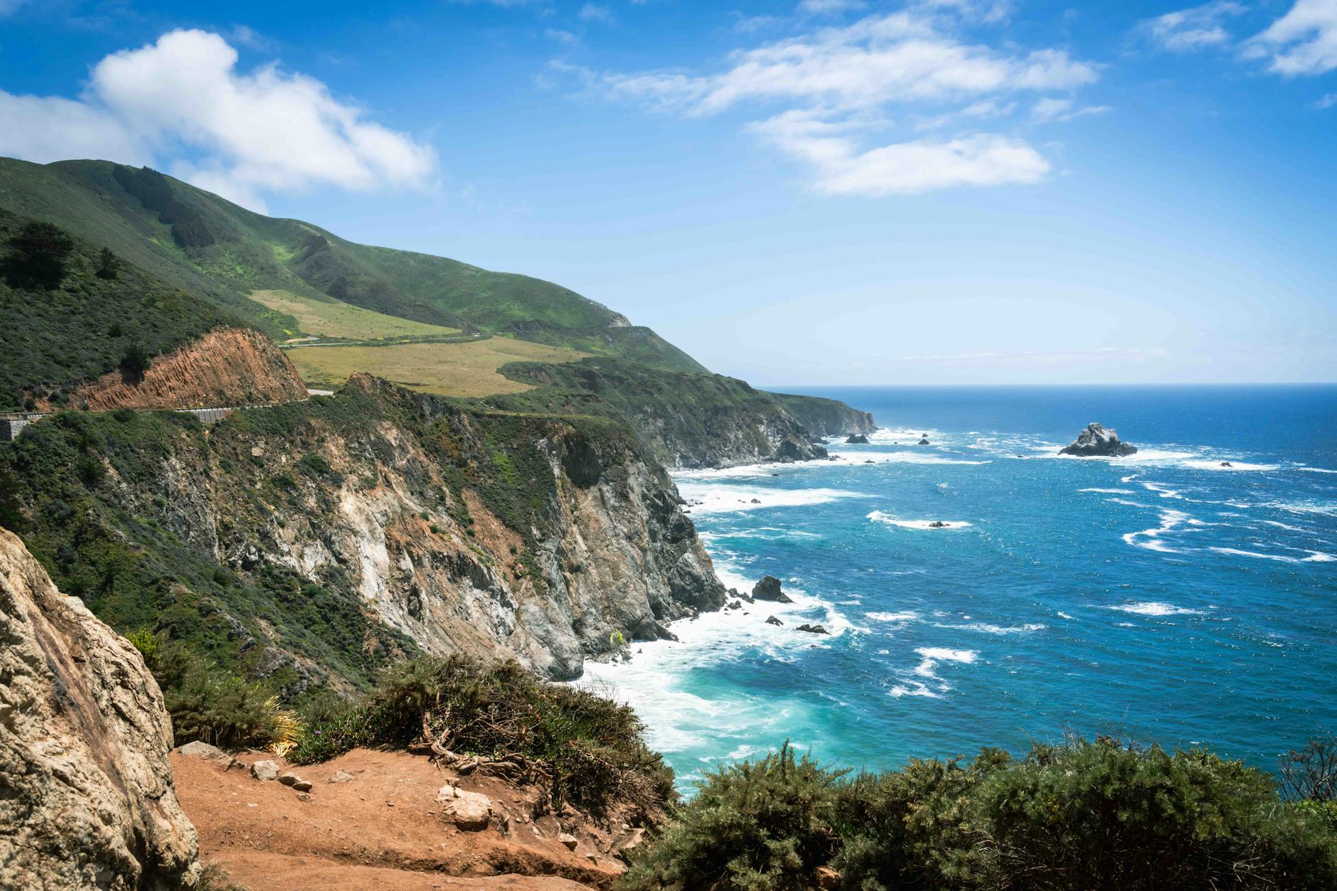 Pacific Coast Highway, California scenic view