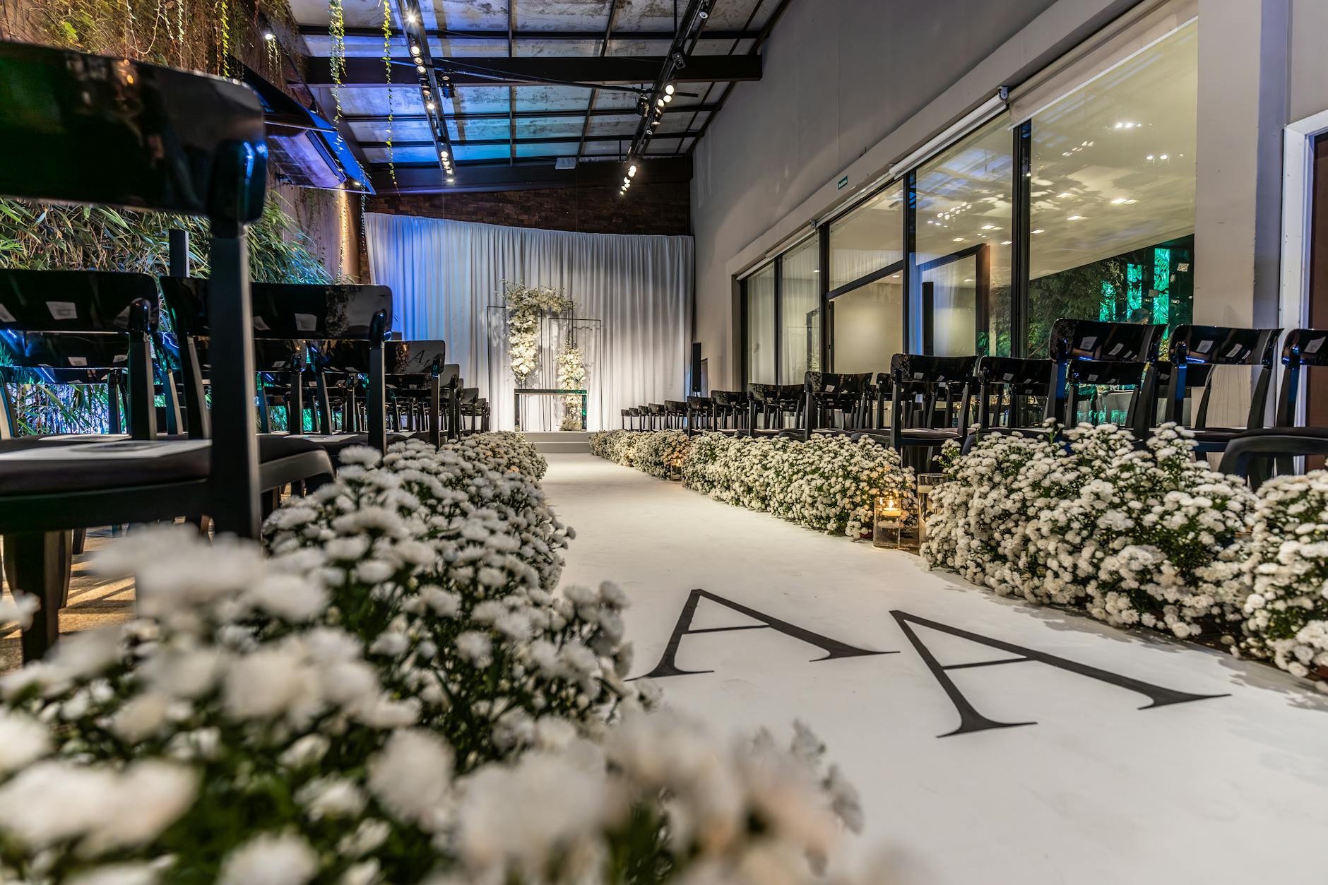 luxury fashion show setting