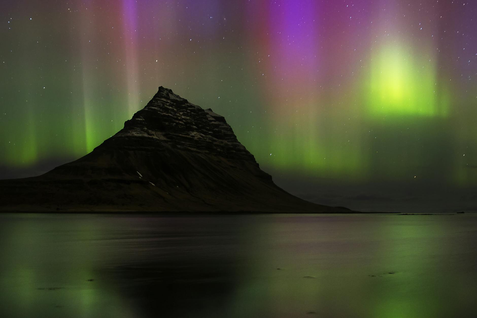 the Northern Lights in Iceland