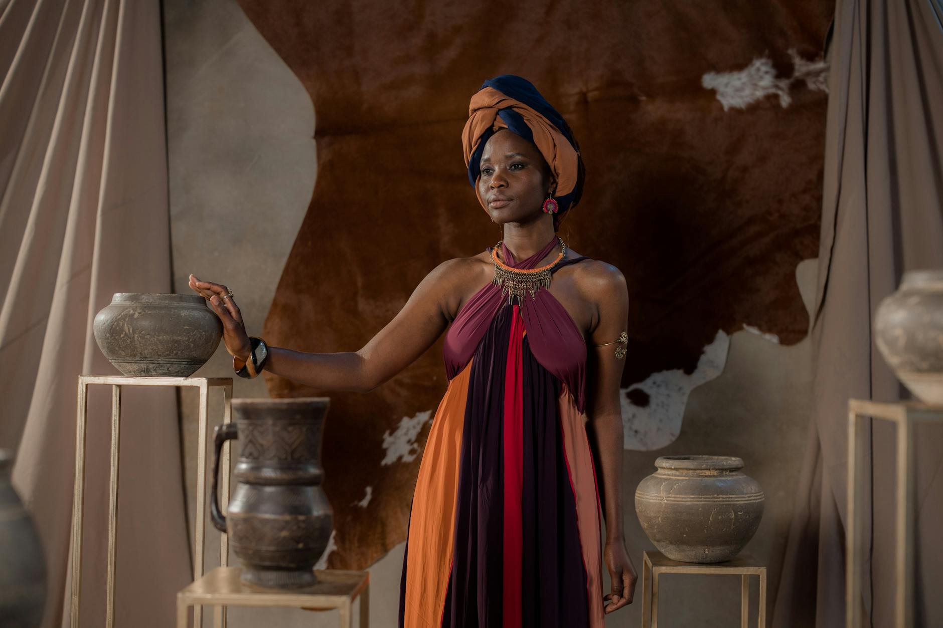 elegant maxi dress with jacket