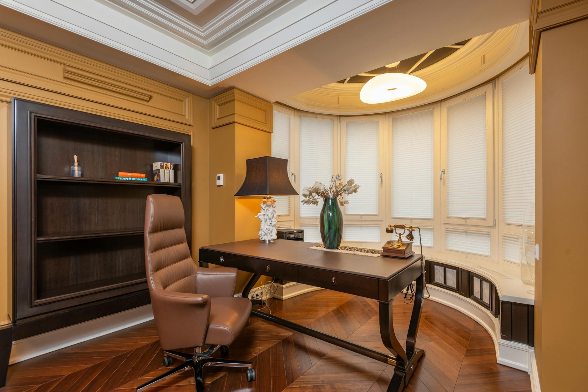custom luxury furniture in a high-end home office