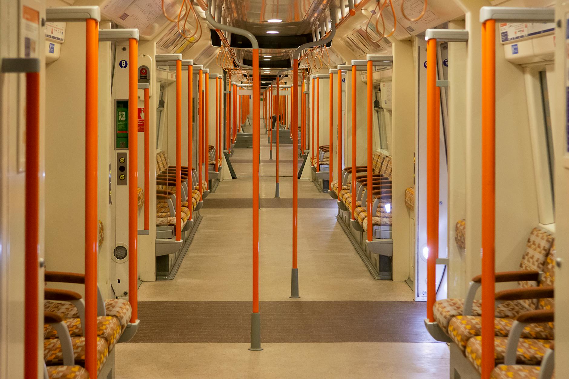 interior of European train