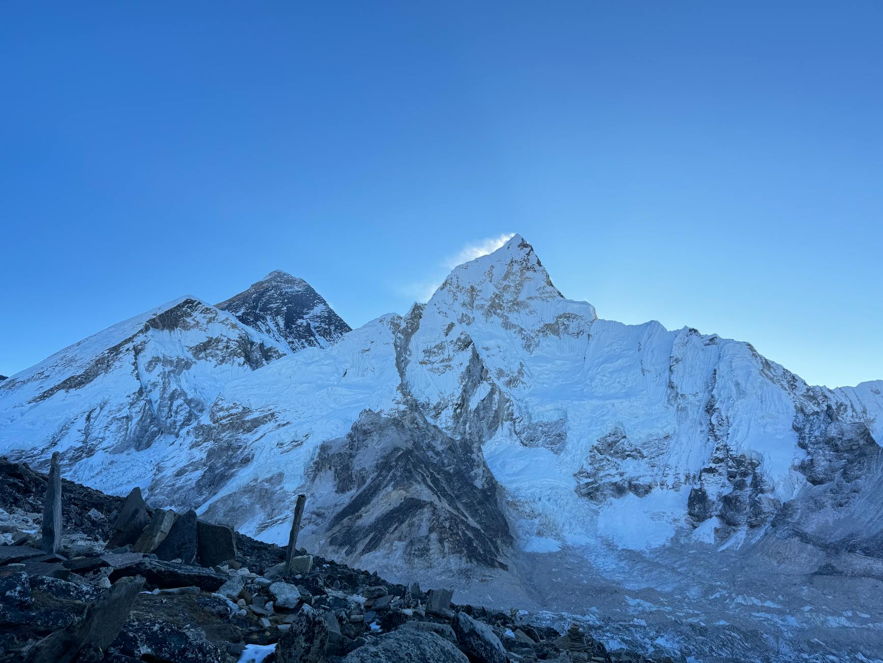 Mount Everest peak view