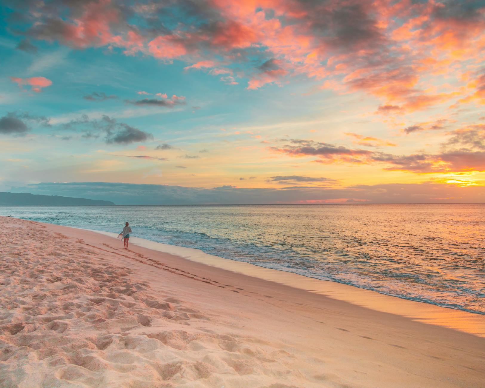 Maui Hawaii romantic beach sunset