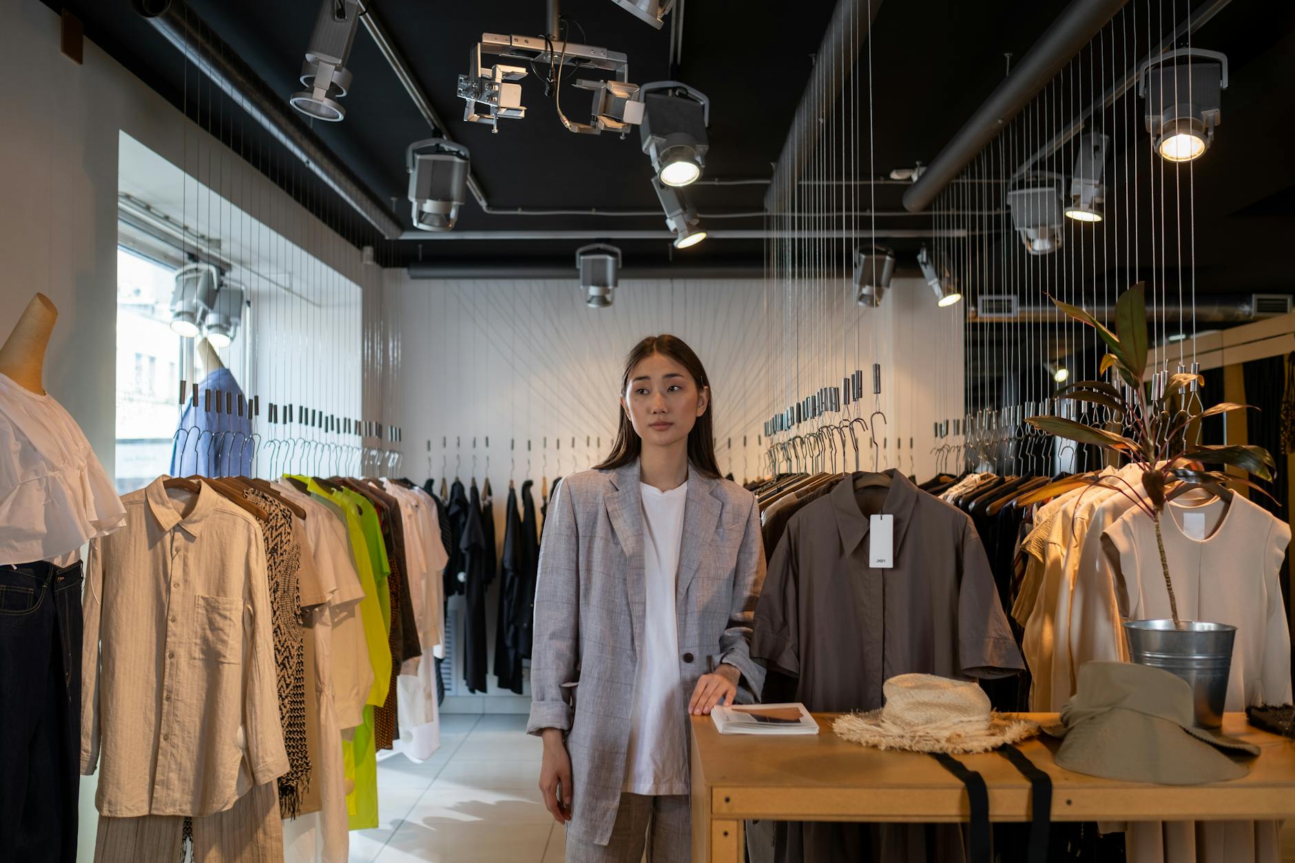elegant structured blazer on a mannequin