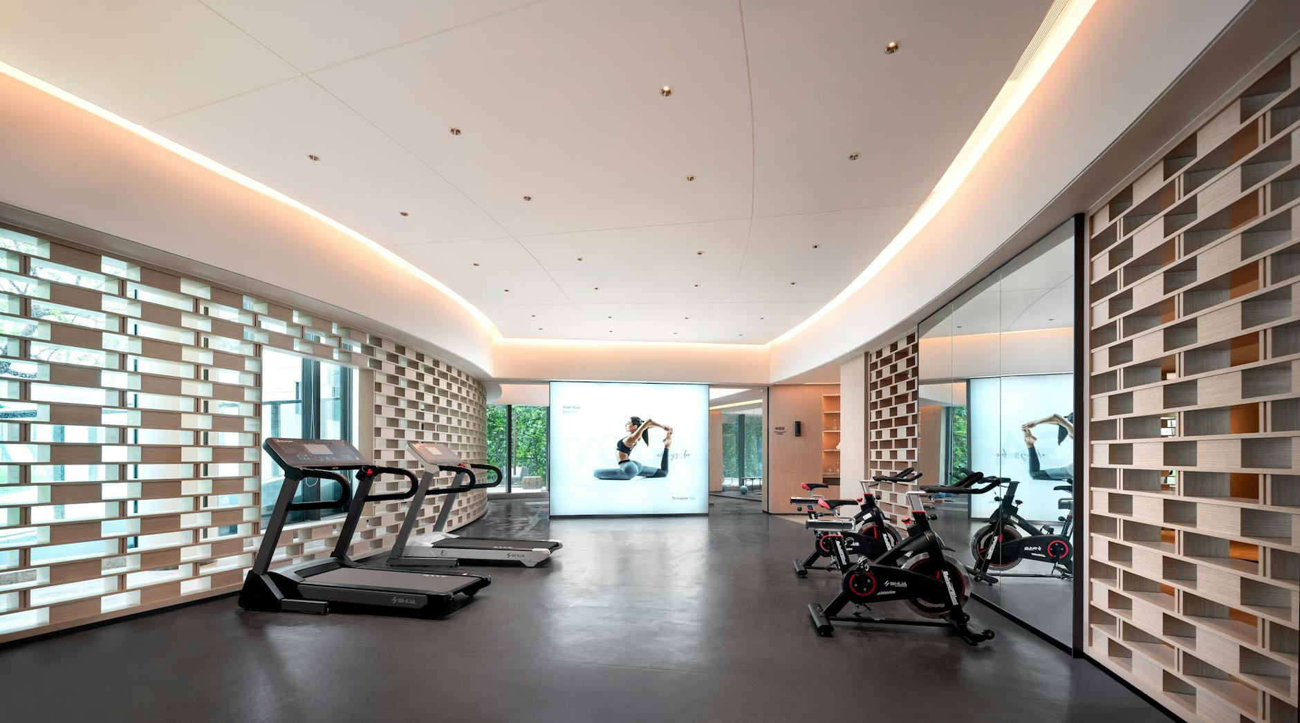 luxury fitness club interior design