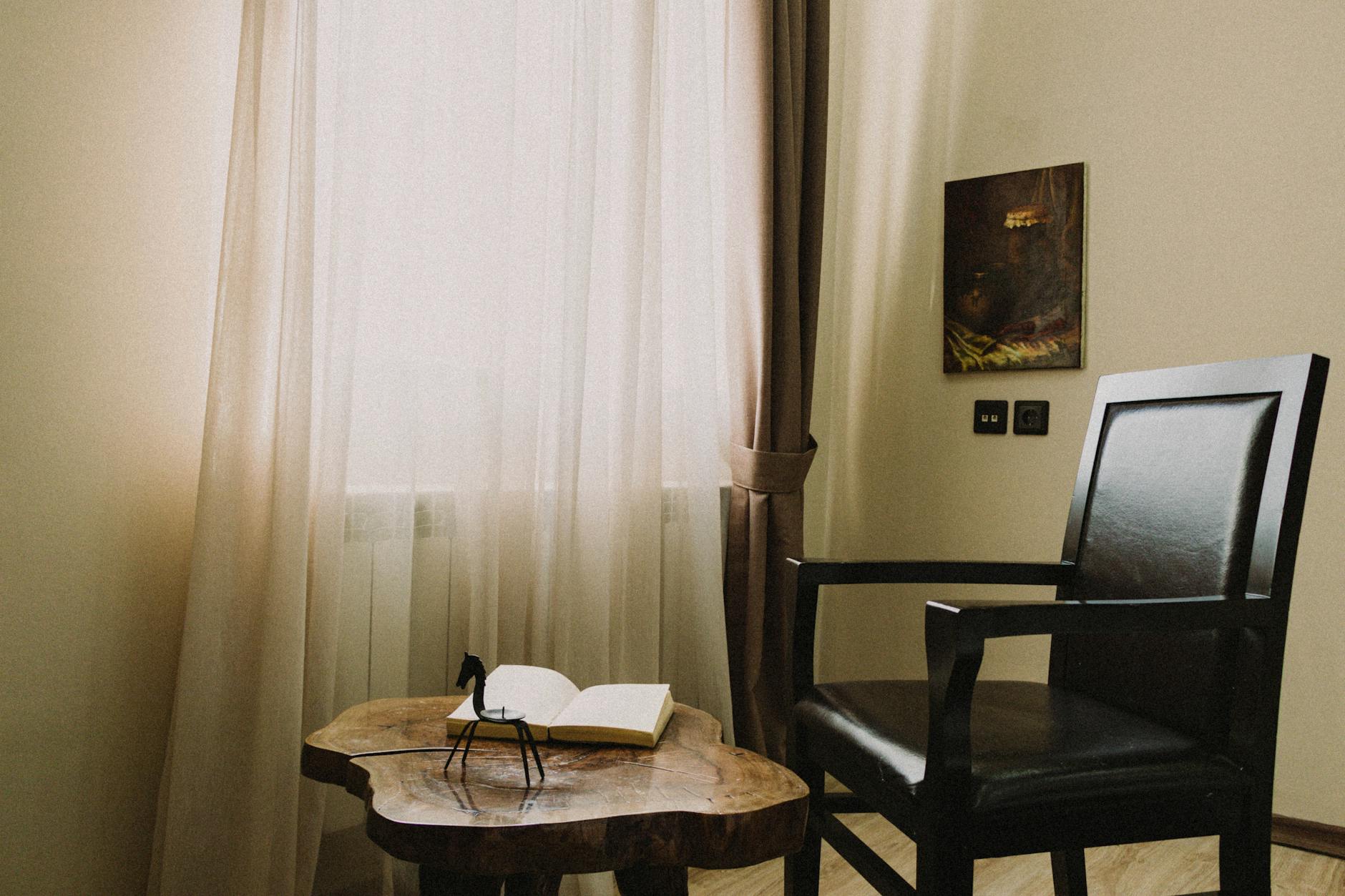 cozy reading nook with natural light