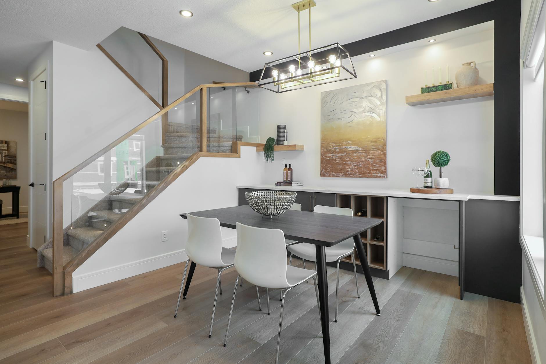 luxury home staging dining room decor