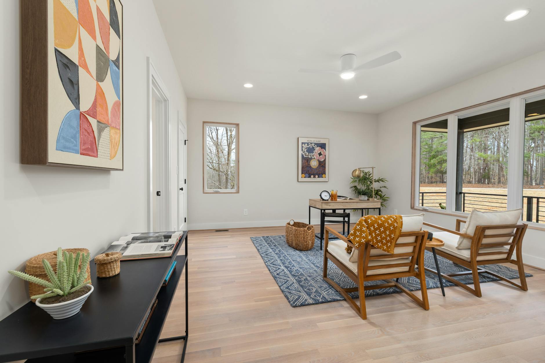 a thoughtfully designed room filled with meaningful items