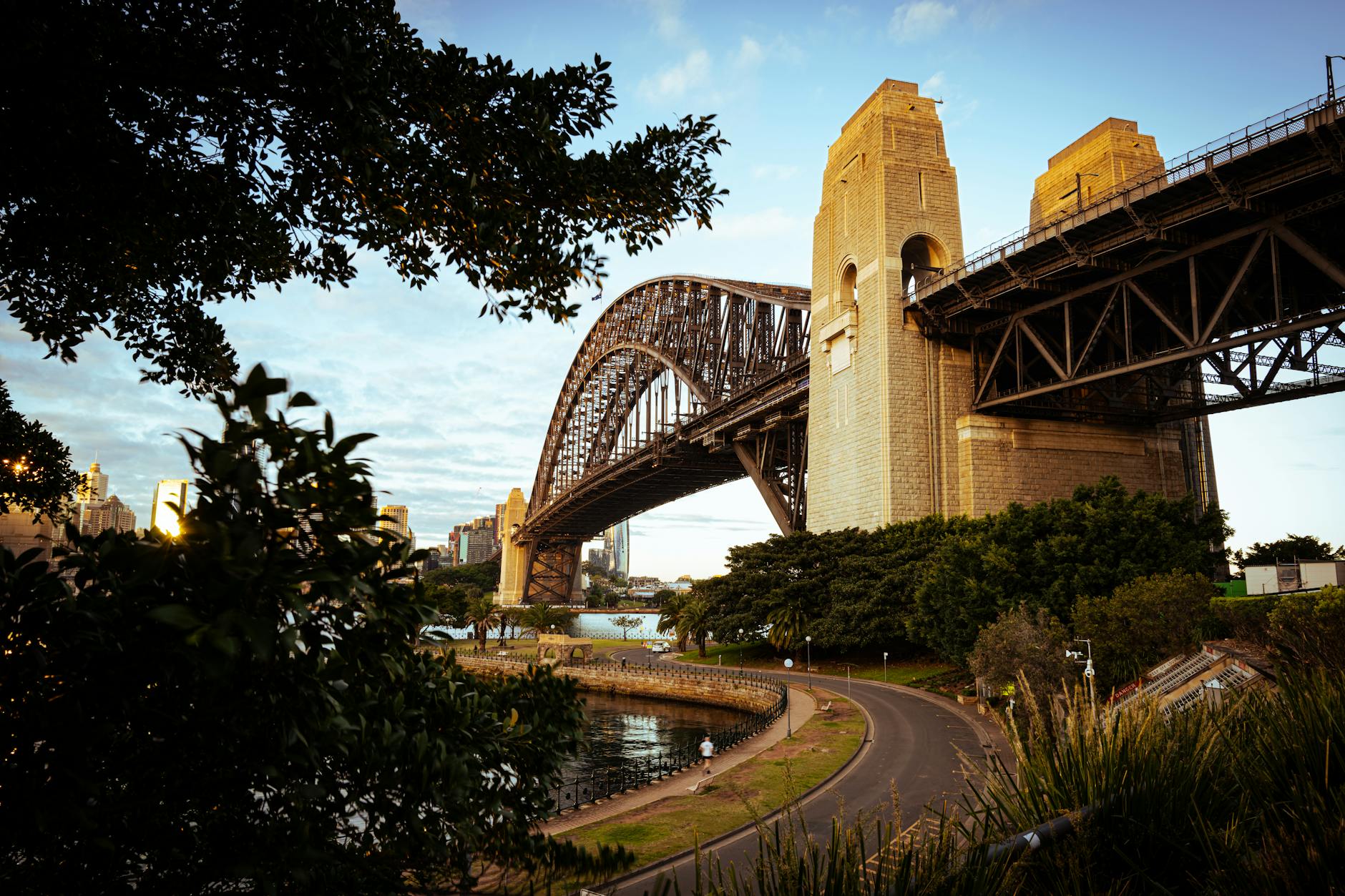 Sydney Harbour Bridge during sunrise