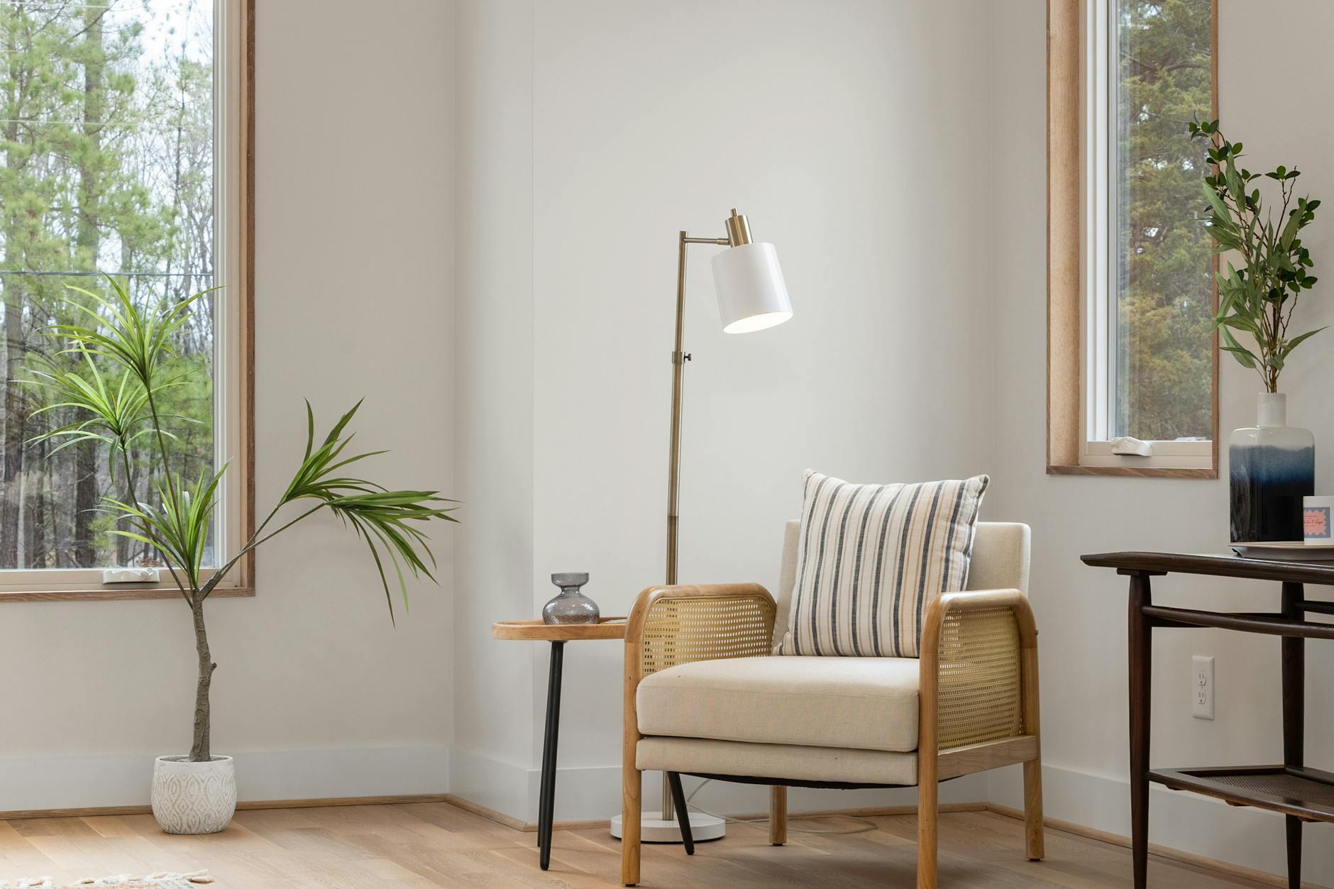 relaxing meditation corner with tranquility elements