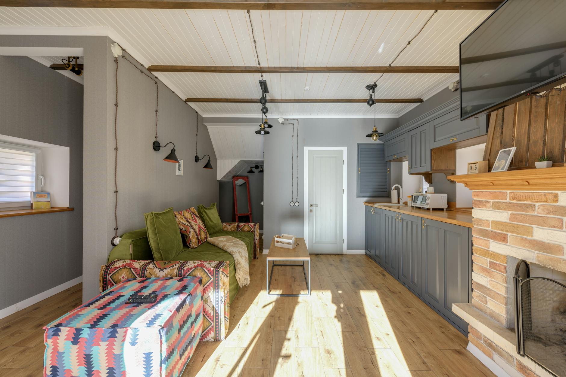 Cozy, decorated home interior with personal touches