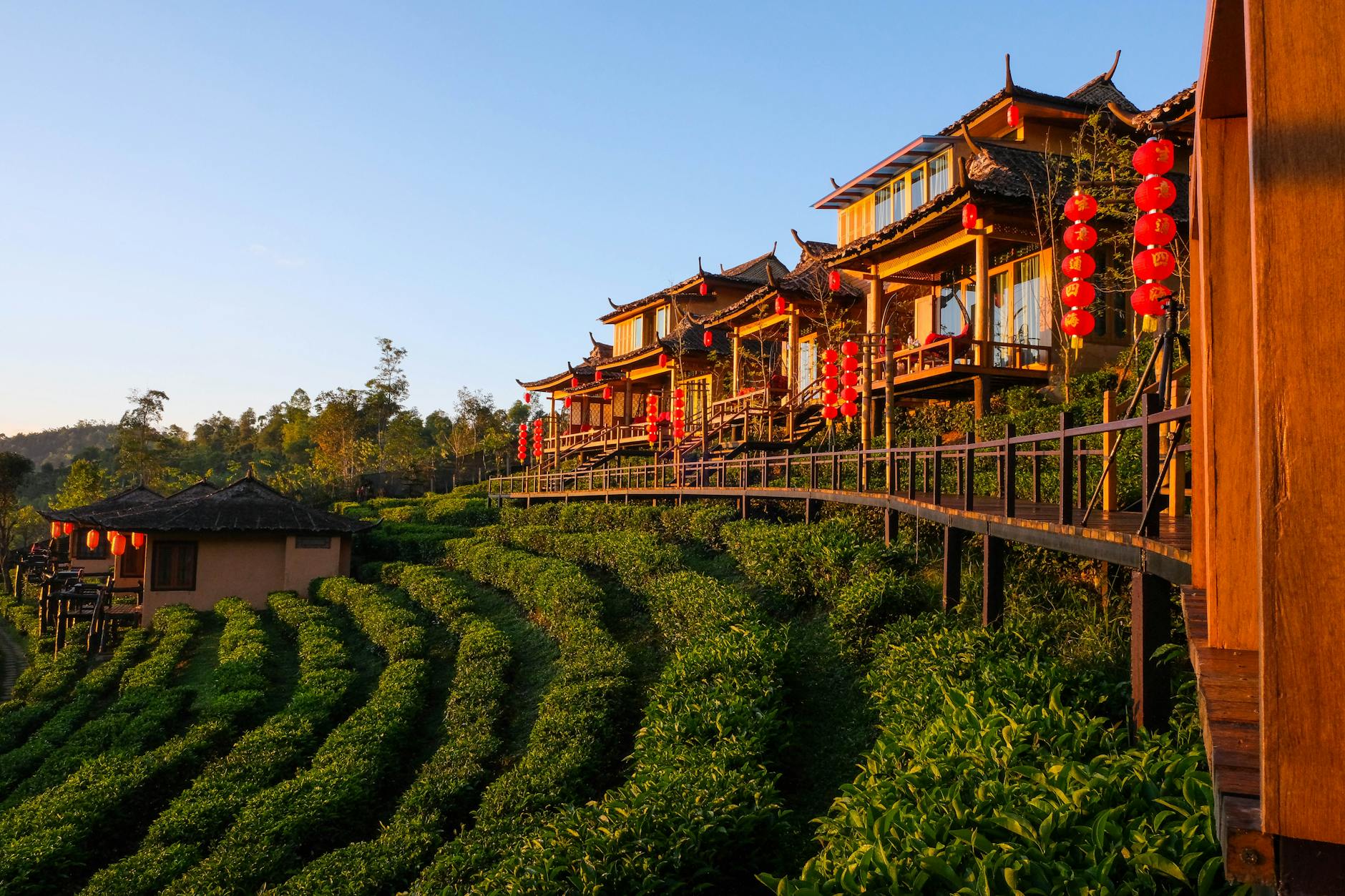 a scenic view of Chiang Mai with mountains in the background