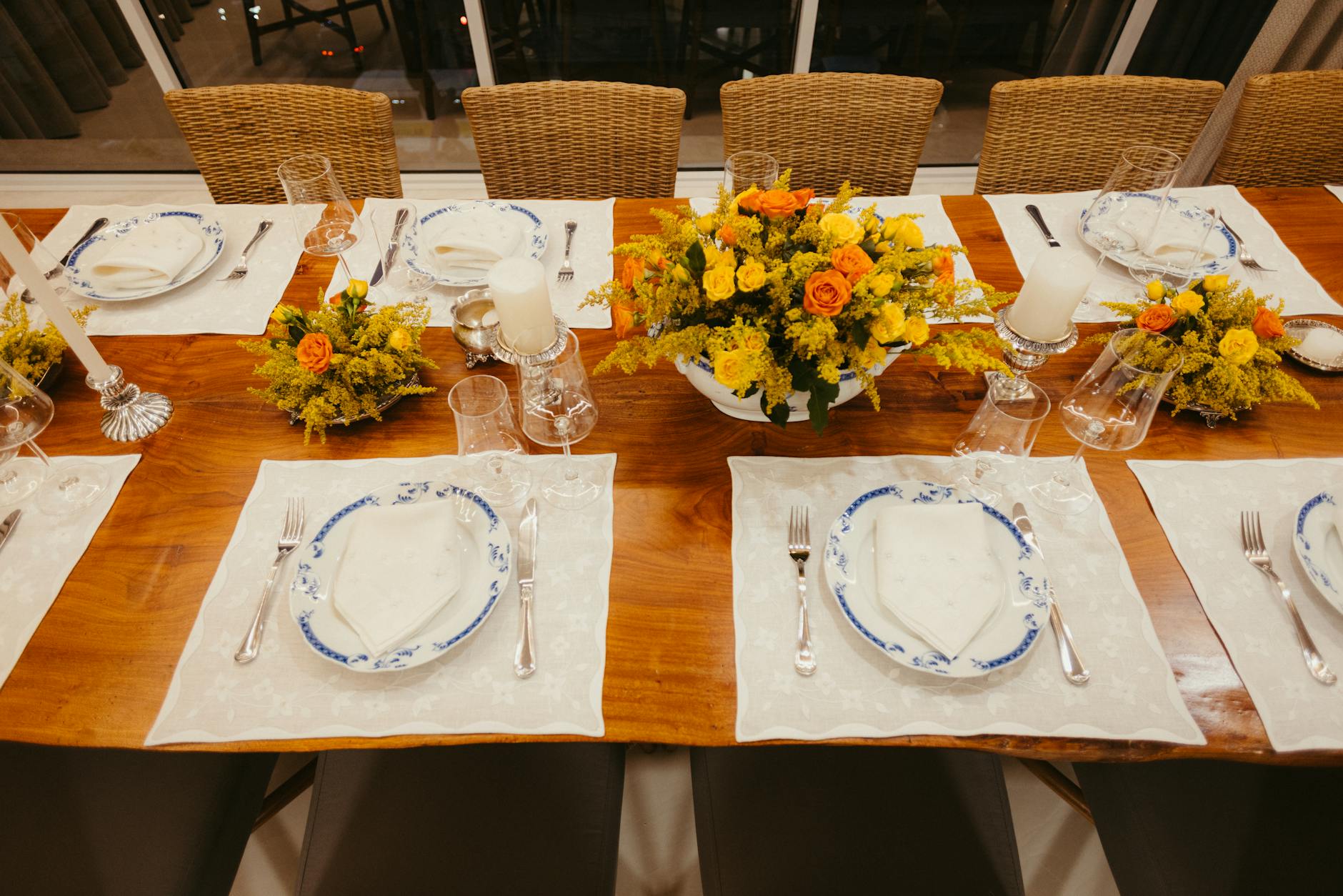 elegant dinner table setting luxury brands