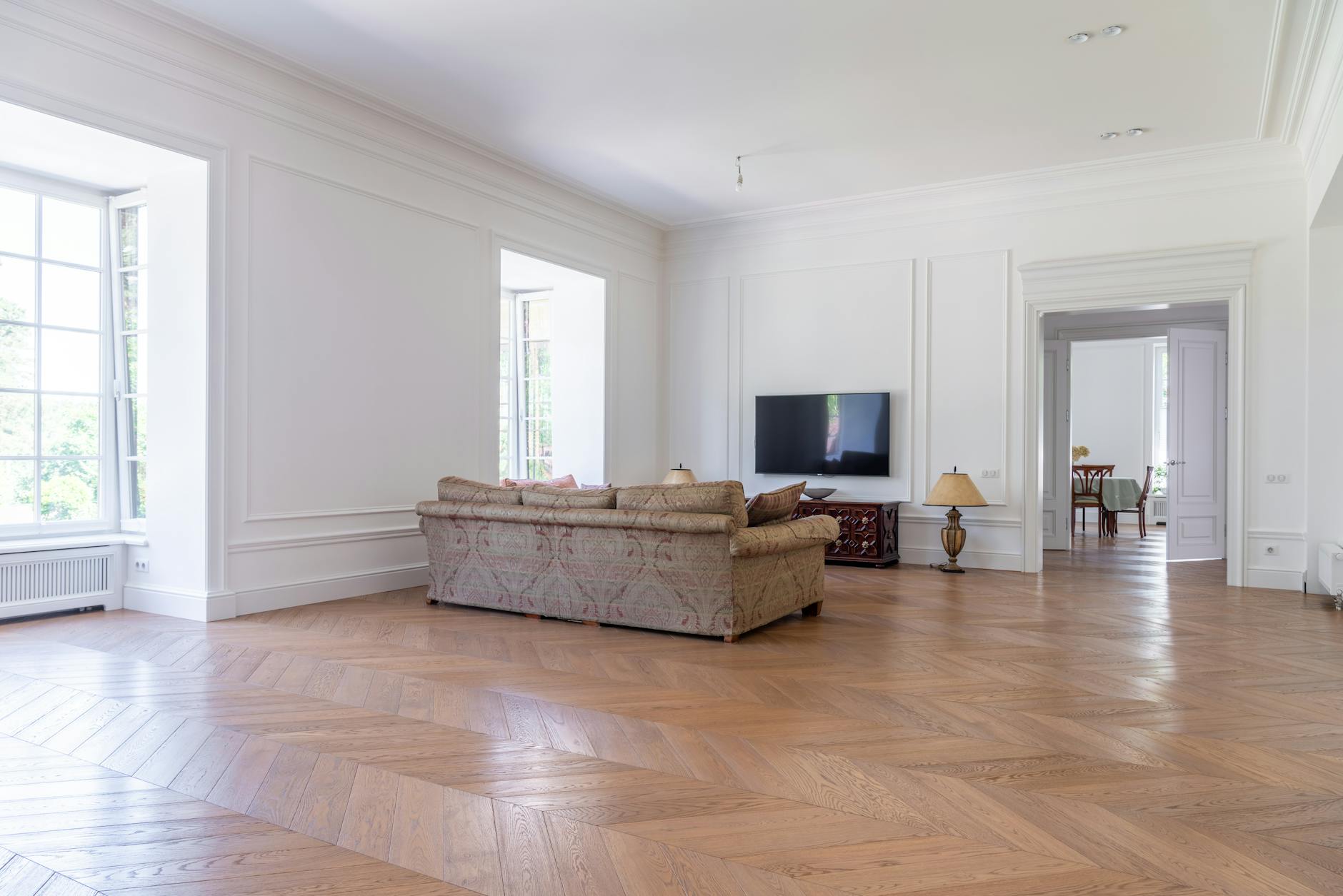 luxury interior design historic property living room