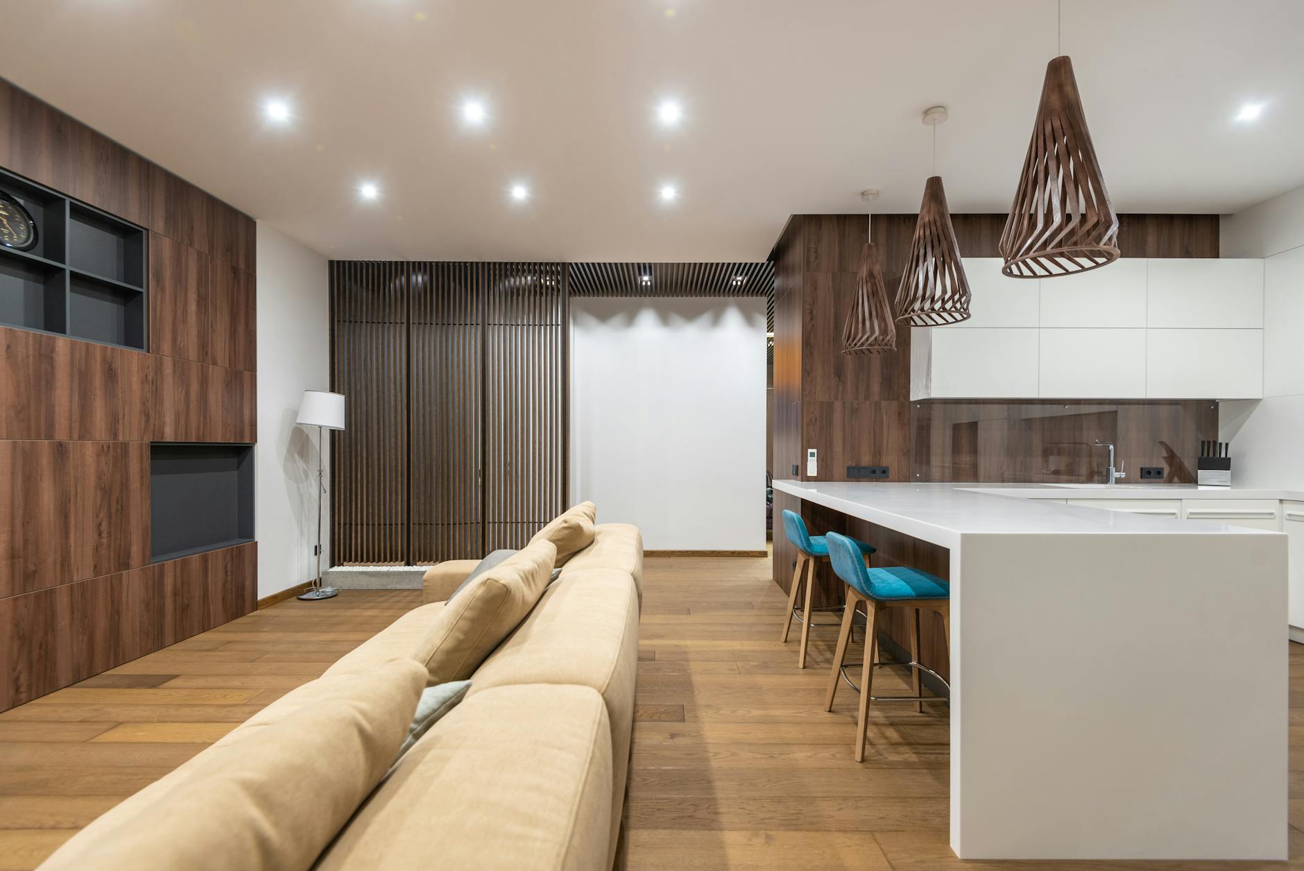 open plan penthouse interior concept