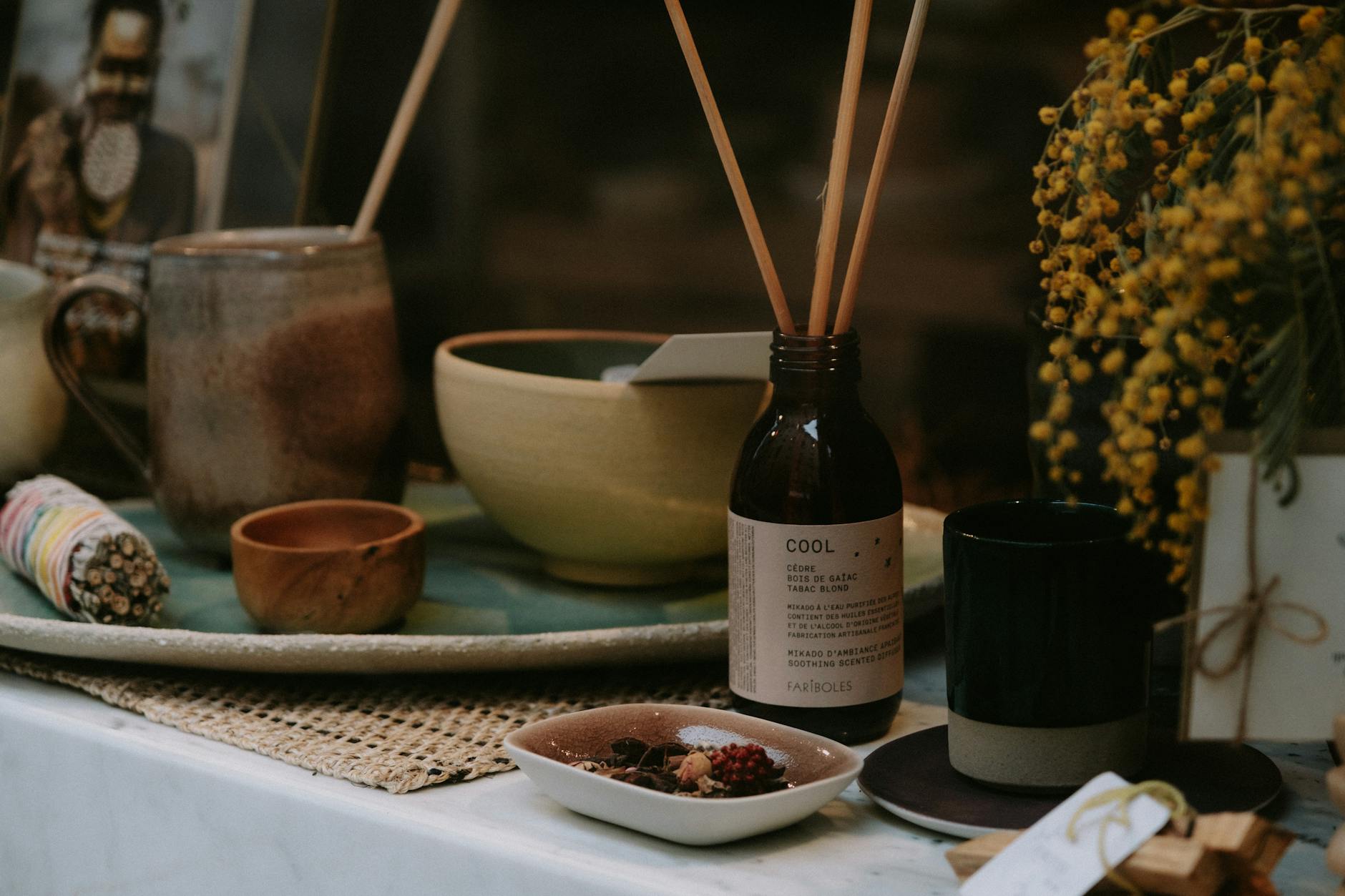 decorative home scents and calming colors