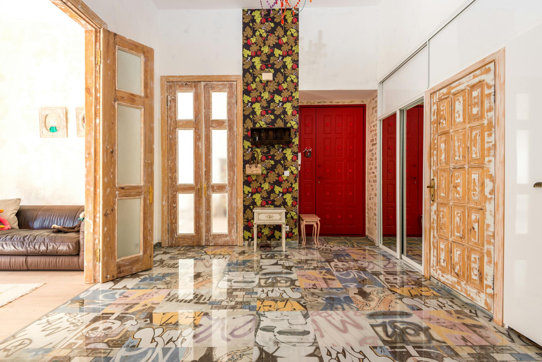 maximalist interior design with bold colors