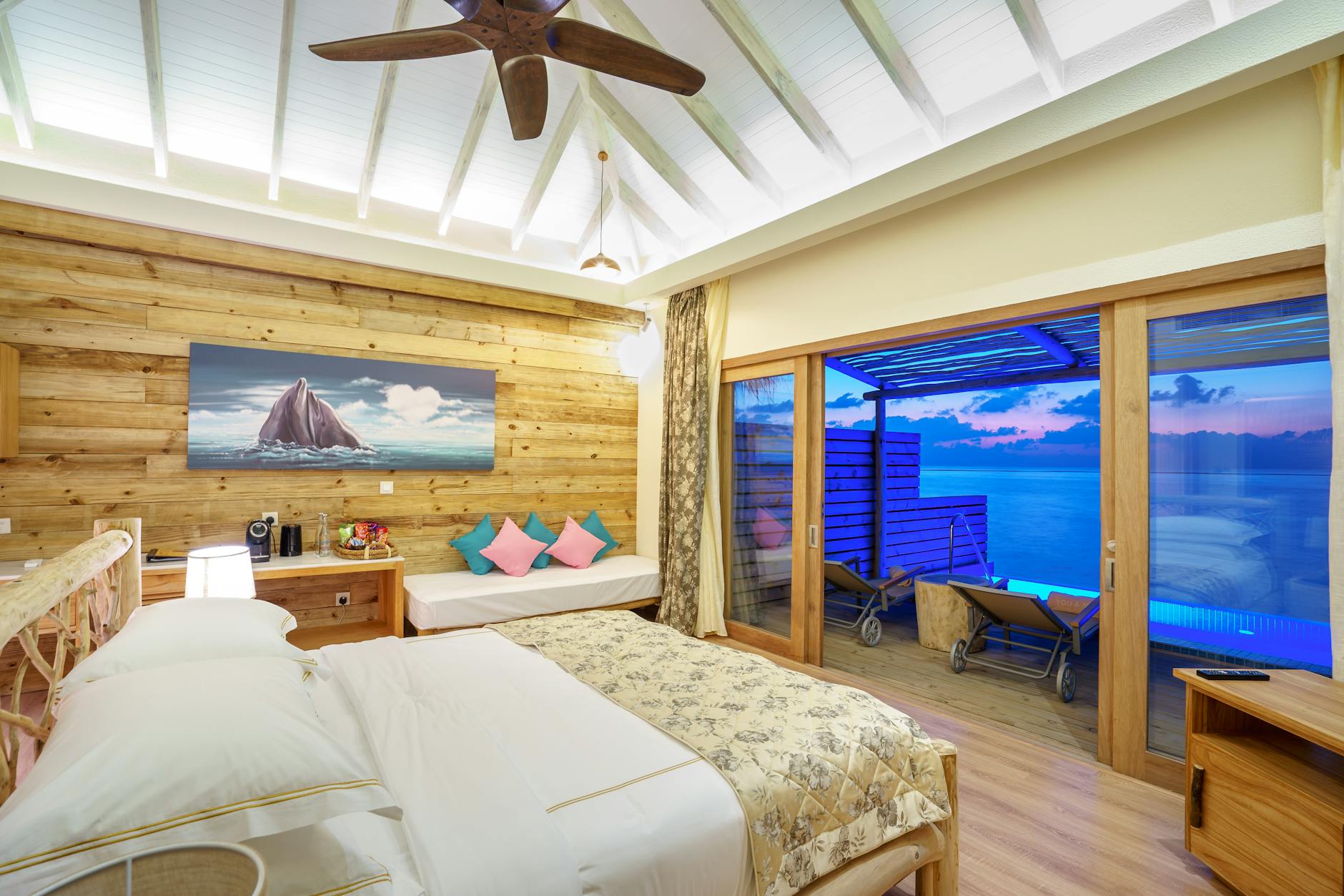 Maldives beach sunset