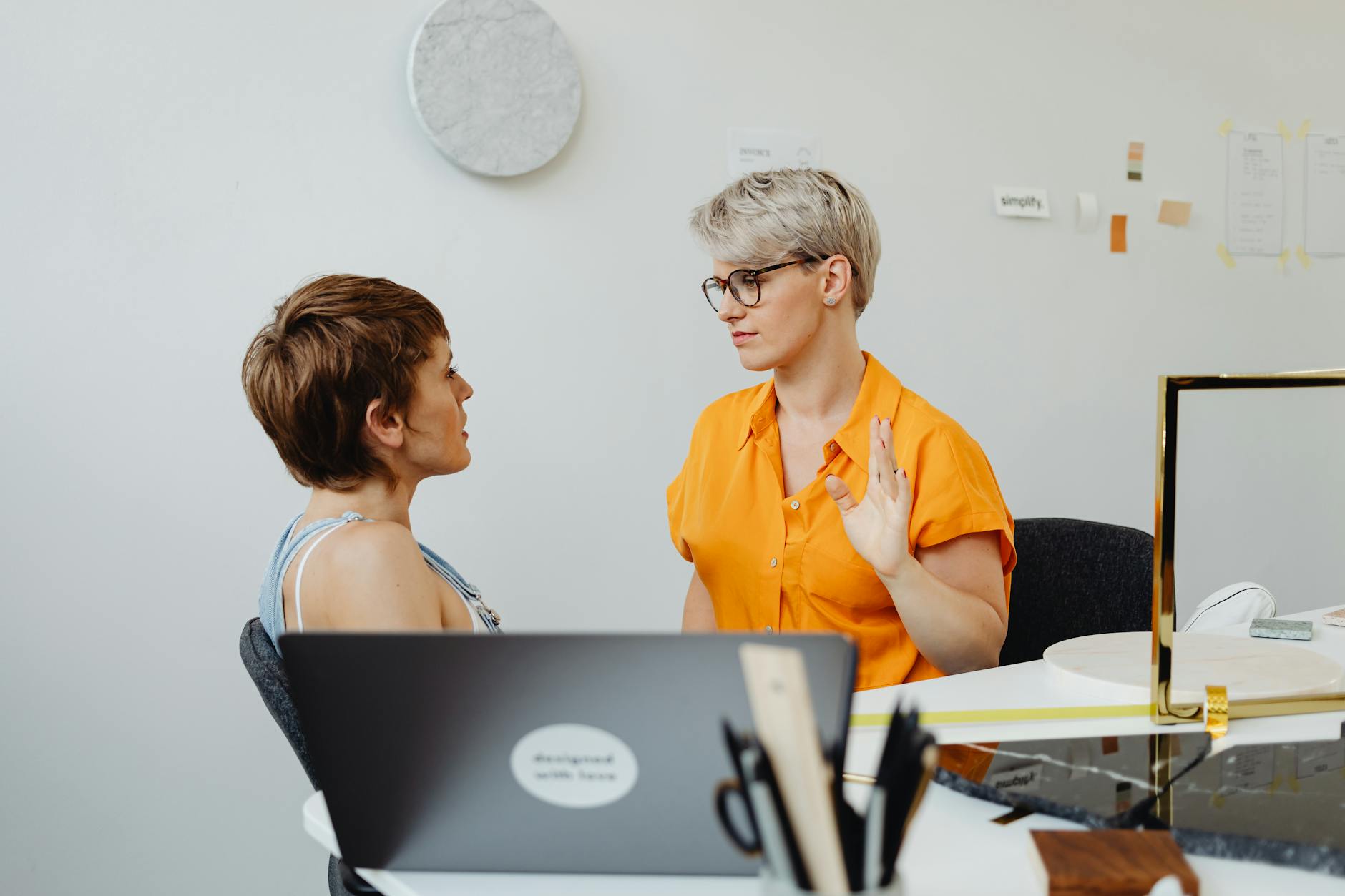 people discussing in a curated online community