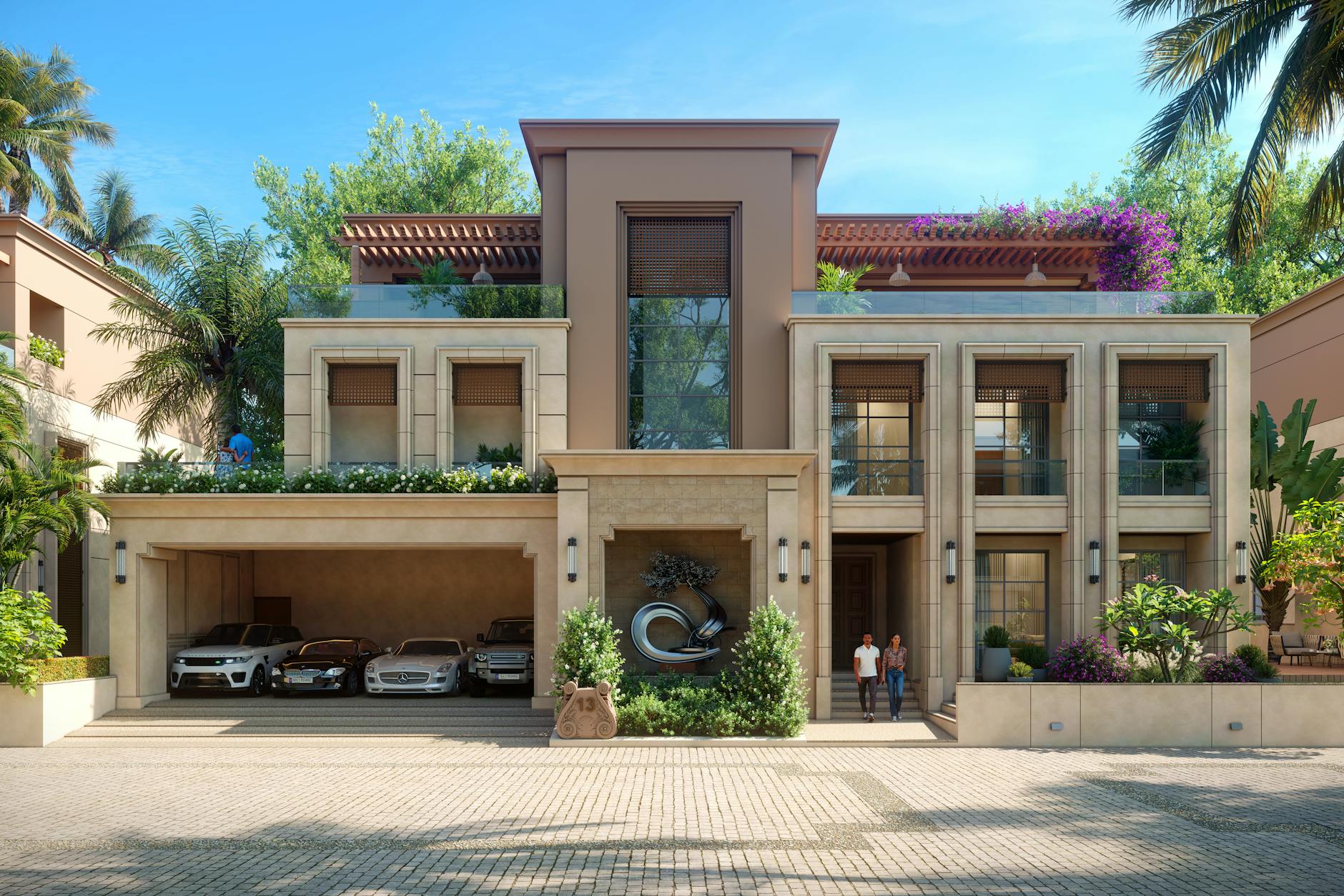 luxury villa exterior design