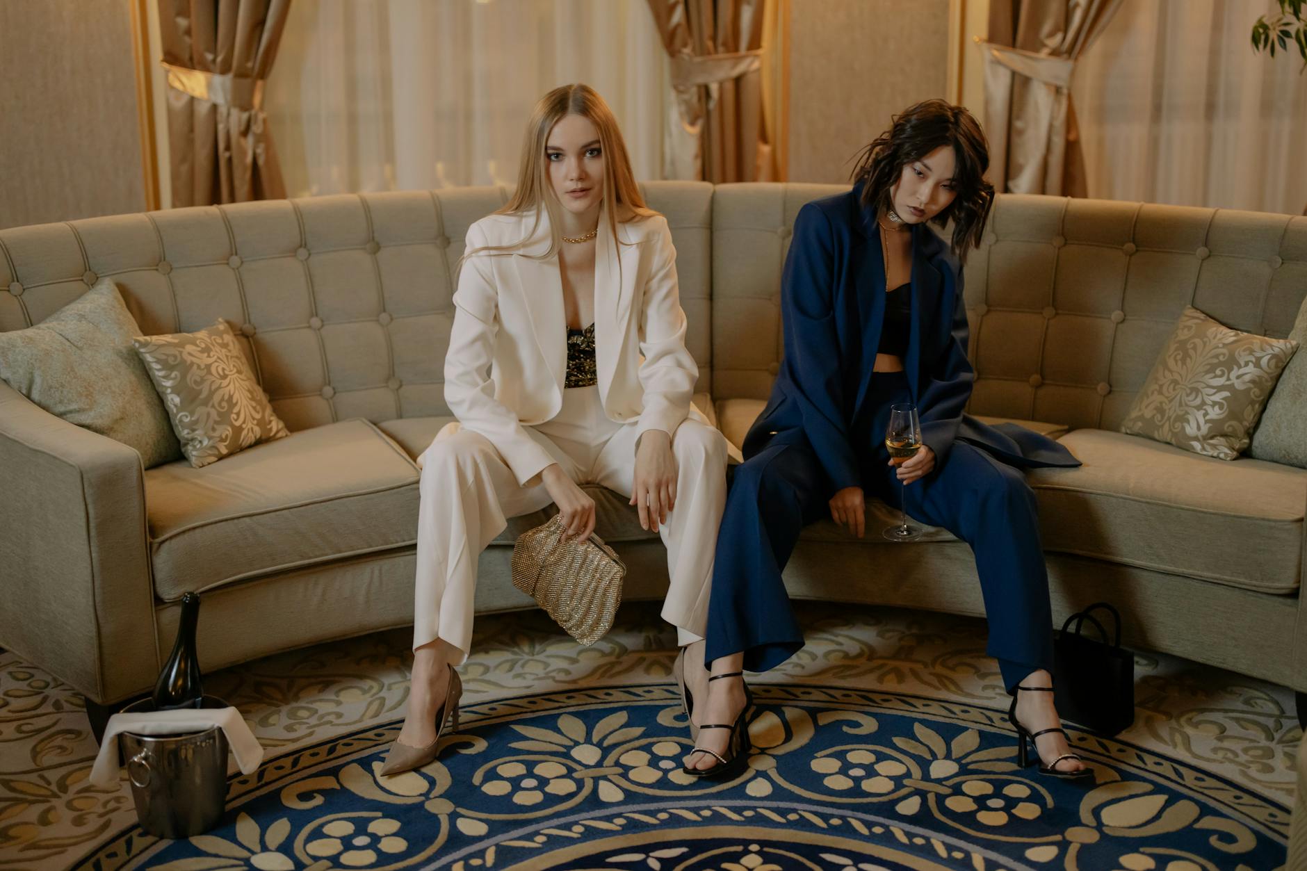 luxurious fashion high society gathering