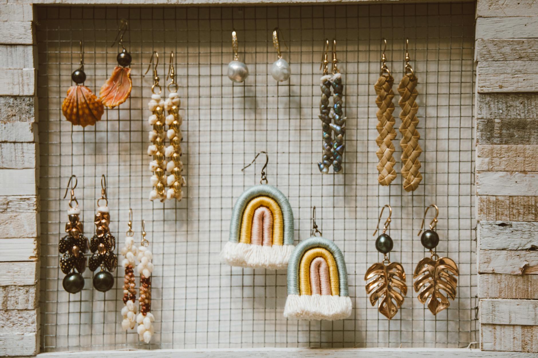 vintage jewelry collection display